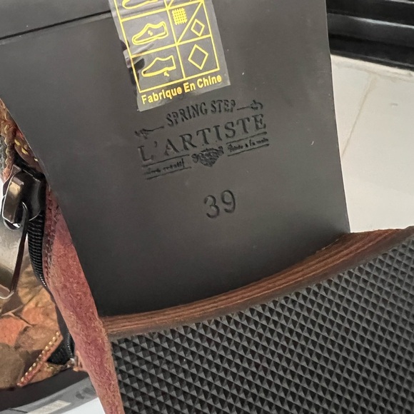 L’ ARTISTE GEORGIANA-ROSE Boots Spring Step -Leather- Size 39 (8.5) - Picture 7 of 8